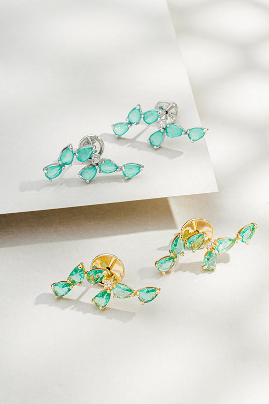 Brinco Ear Cuff com Zircônia