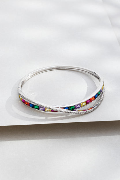 Bracelete  Duplo  com Zircônia