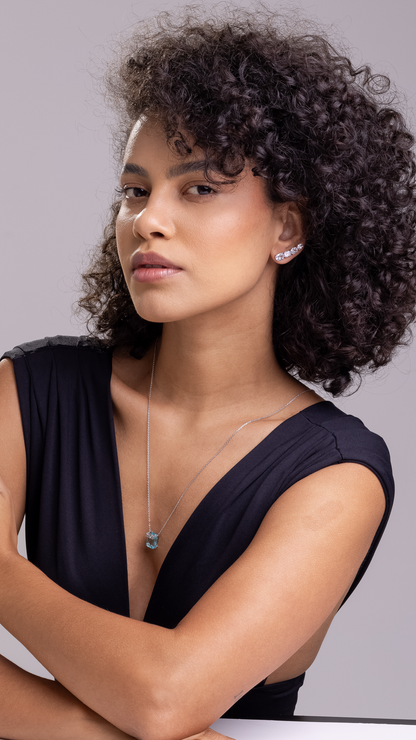 Brinco Ear Cuff com Zircônia