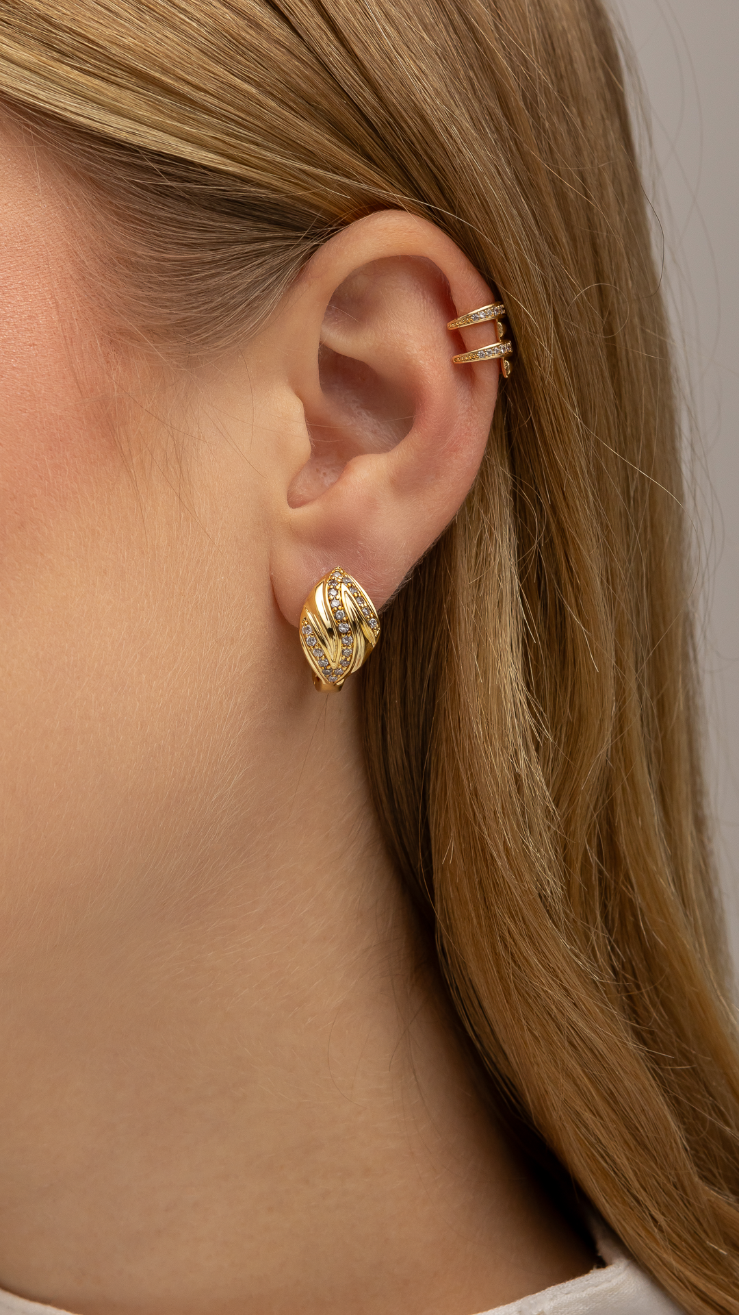 Piercing Fake Duplo Cravejado