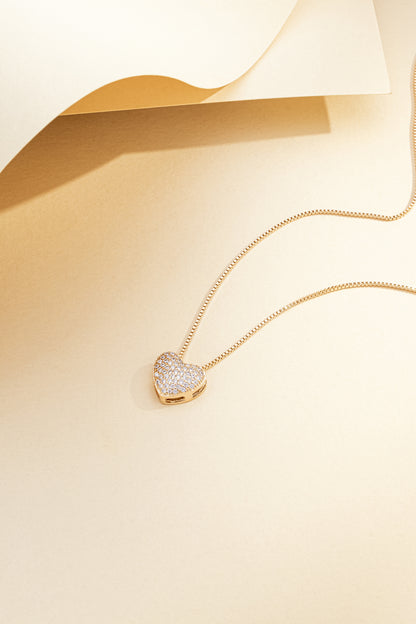 Gargantilha Coração Cravejado